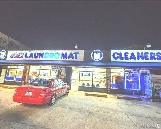 Large Well Establish Laundromat Business With A Dry Cleaner, Parking Lot, Prime Location.