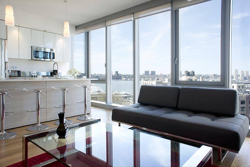 **NO FEE** STUNNING 1 BEDROOM IN LUXURY HIGH-RISE! AMAZING AMENITIES, HUDSON RIVER VIEWS, FLOOR TO CEILING WINDOWS, IN-UNIT WASHER/ DRYER **HELL’S KITCHEN**