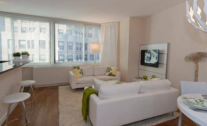 Midtown West, 1 Bedroom 1 Bathroom, Washer & Dryer, Full Service Luxury Building, Great Closet Space,  Fitness Center, No Fee