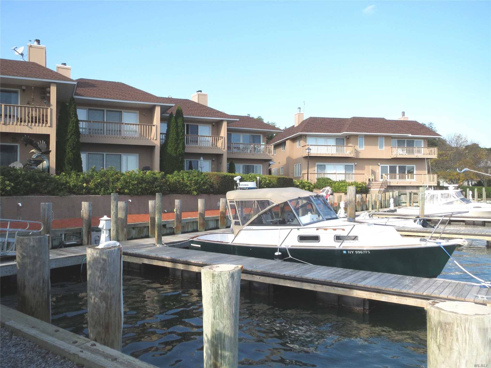 Dock Your Boat Outside The Door, Relax On Decks Of This Luxury Condo And Enjoy Beautiful Views Of Bay And Shelter Island.