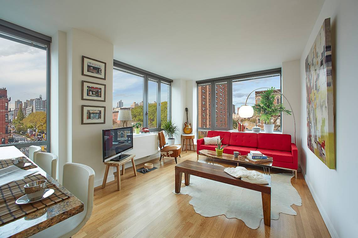 Studio with Floor-to-Ceiling Windows in Lower East Side
