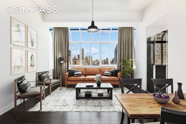 This investor friendly condop apartment offers unlimited subletting, 90 financing, pied a terre ownership, various purchasing arrangements, 72 tax deductibility, and no formal board interview.