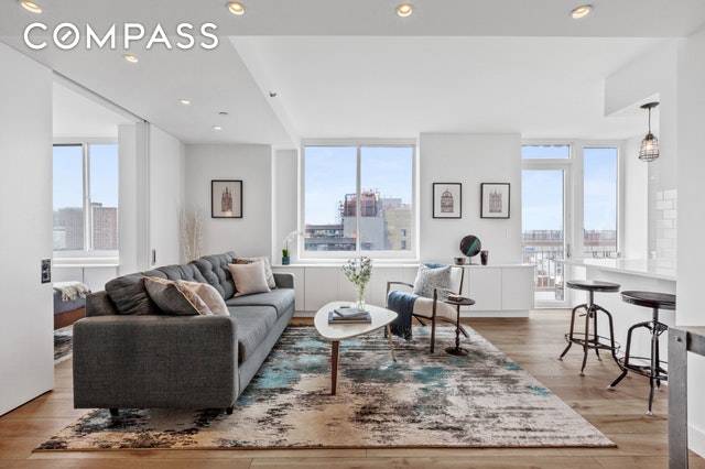 ROOMS WITH VIEWS of Stunning Sunsets, Hudson River and downtown in this meticulously architecturally designed combined two bedrooms two bath Penthouse apartment at the Marais at 520 West 23rd Street ...