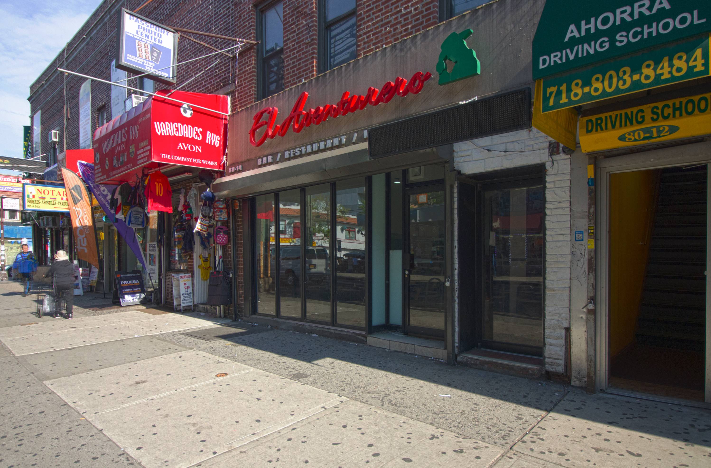 Jackson Heights, Queens: High Traffic Multi Level Vented Retail Space with 2nd Floor, Basement & Parking Space