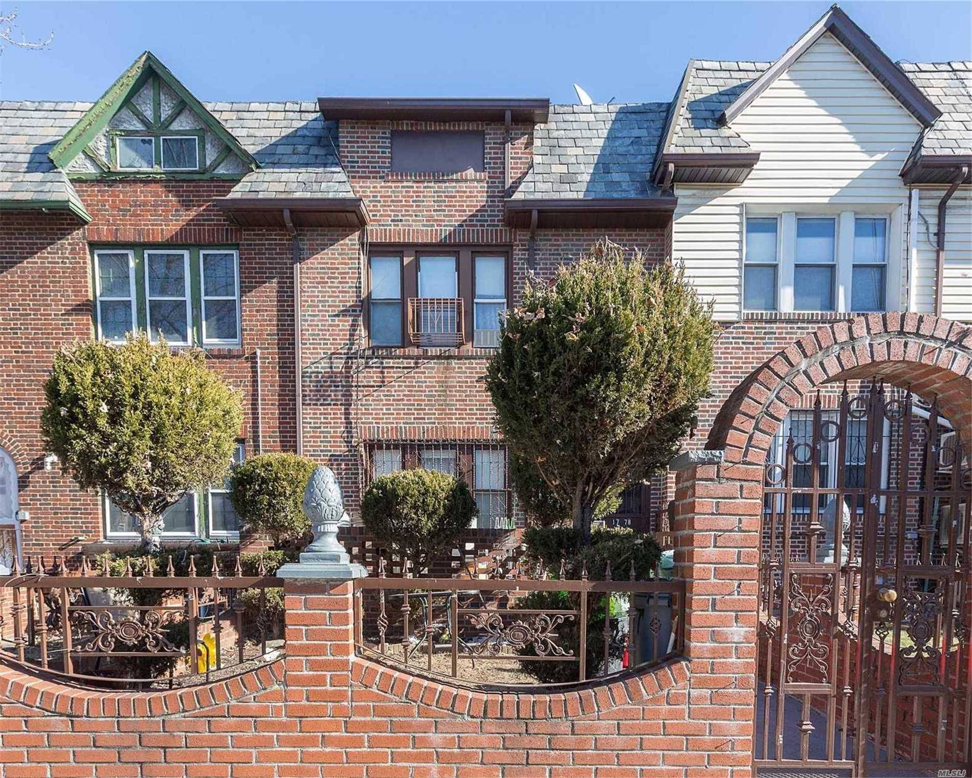 Beautiful One Family Solid Brick Home In Prime Location In Jackson Heights.