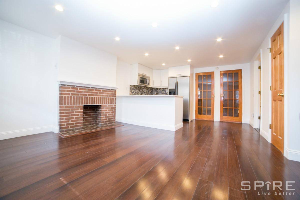 This beautiful, fully renovated garden level apartment features two ample sized bedrooms and one bathroom.