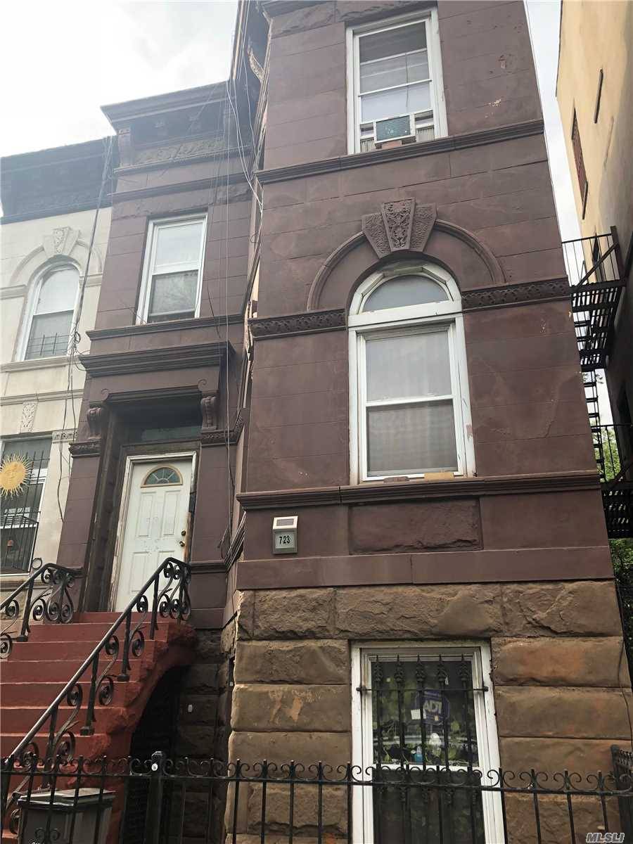 Beautiful Legal 2 Family Brownstone In The Heart Of Bedstuy Brooklyn.