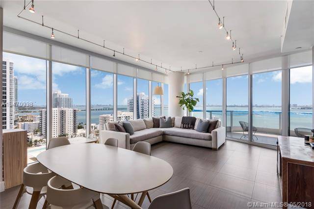 Enjoy spectacular and unobstructed views of Biscayne Bay and the Miami skyline from the moment you enter this gorgeous 2BRM/2