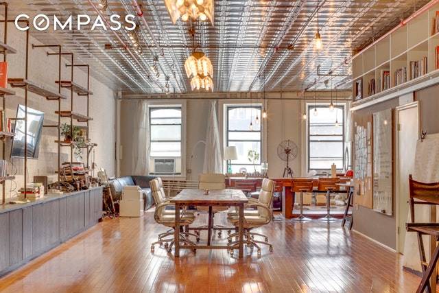 Located on tranquil Howard Street, this massive open loft is waiting to be re envisioned.