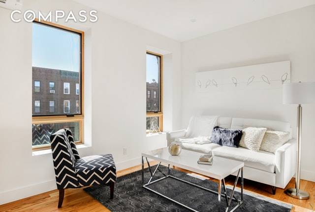 No fee ! Be the first to live in this beautiful 2 bedroom 1 bath apartment on the second floor of a 4 unit boutique brownstone on an iconic tree ...