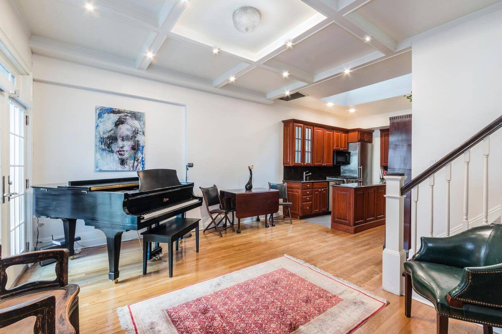 Rare and extraordinary two bedroom two bath duplex penthouse features an exceptional terrace atop a townhouse once owned by Marc Chagall.