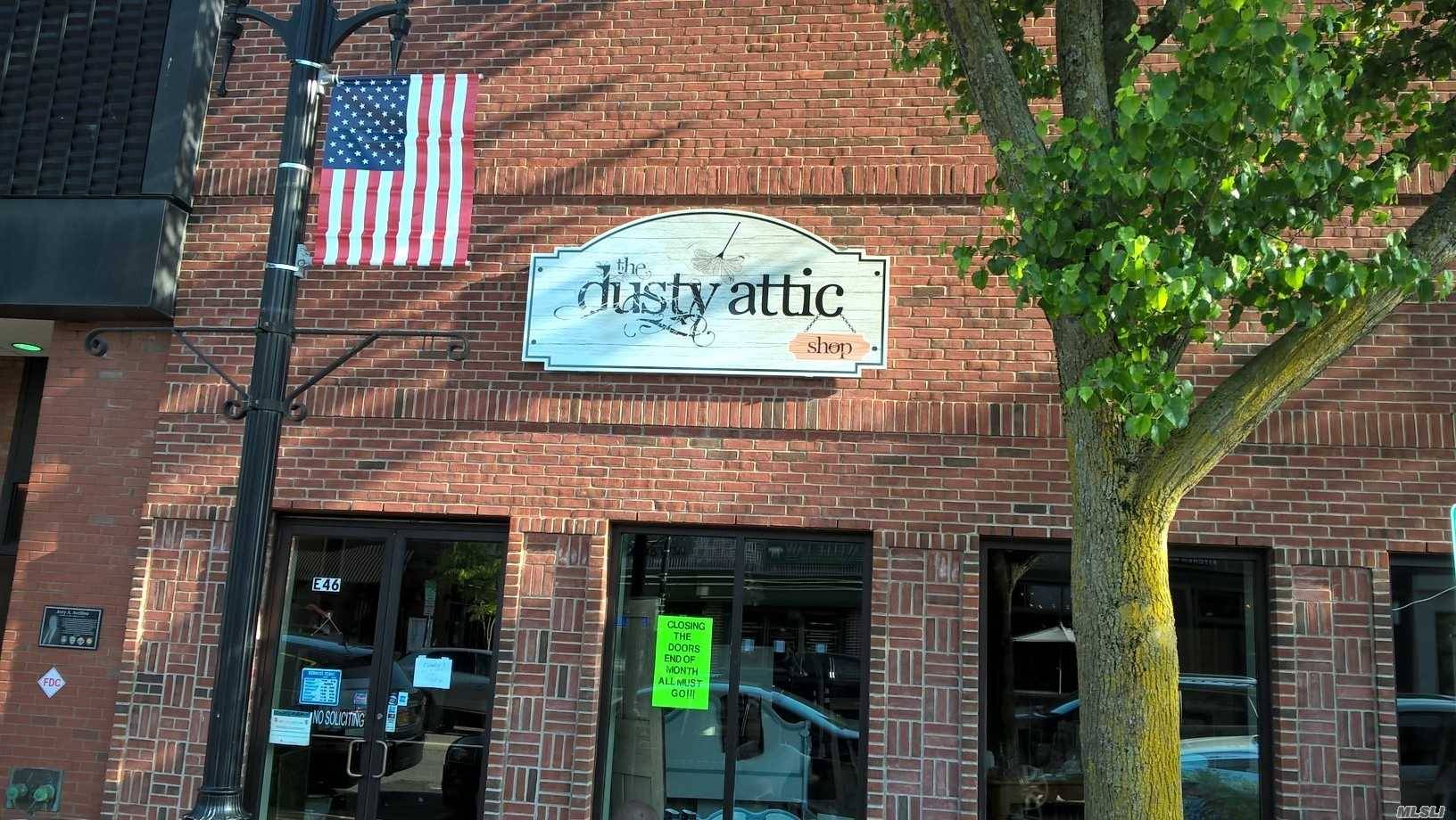 Store Front Right On E Main St Next To Library And Toast Currently The Dusty Attic With Municipal Parking Lot In Back, Renovated 3 Years Ago.