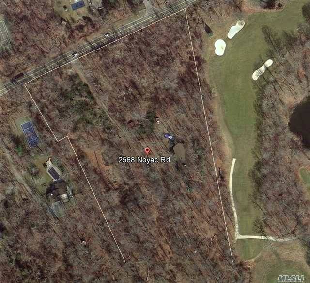 Wooded Buildable Flag Lot Off Of Noyac Road And Running Along Noyac Golf Club.