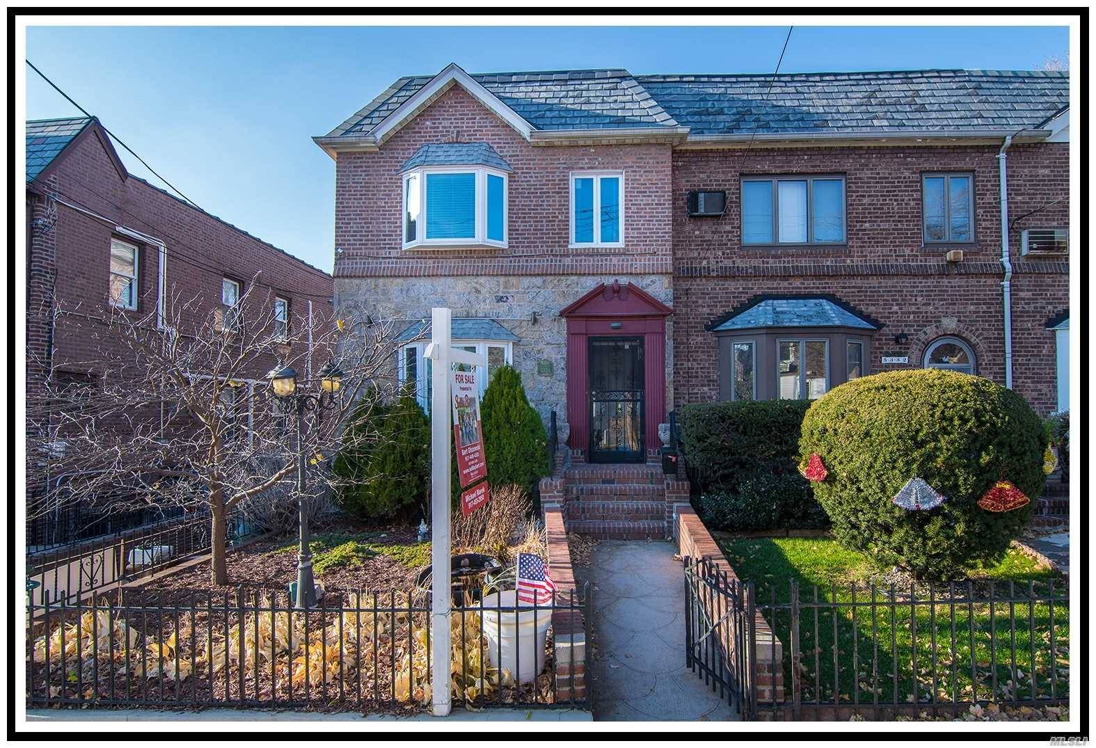 Great Opportunity To Own A 2 Family Townhouse In The Heart Of Maspeth Plateau!
