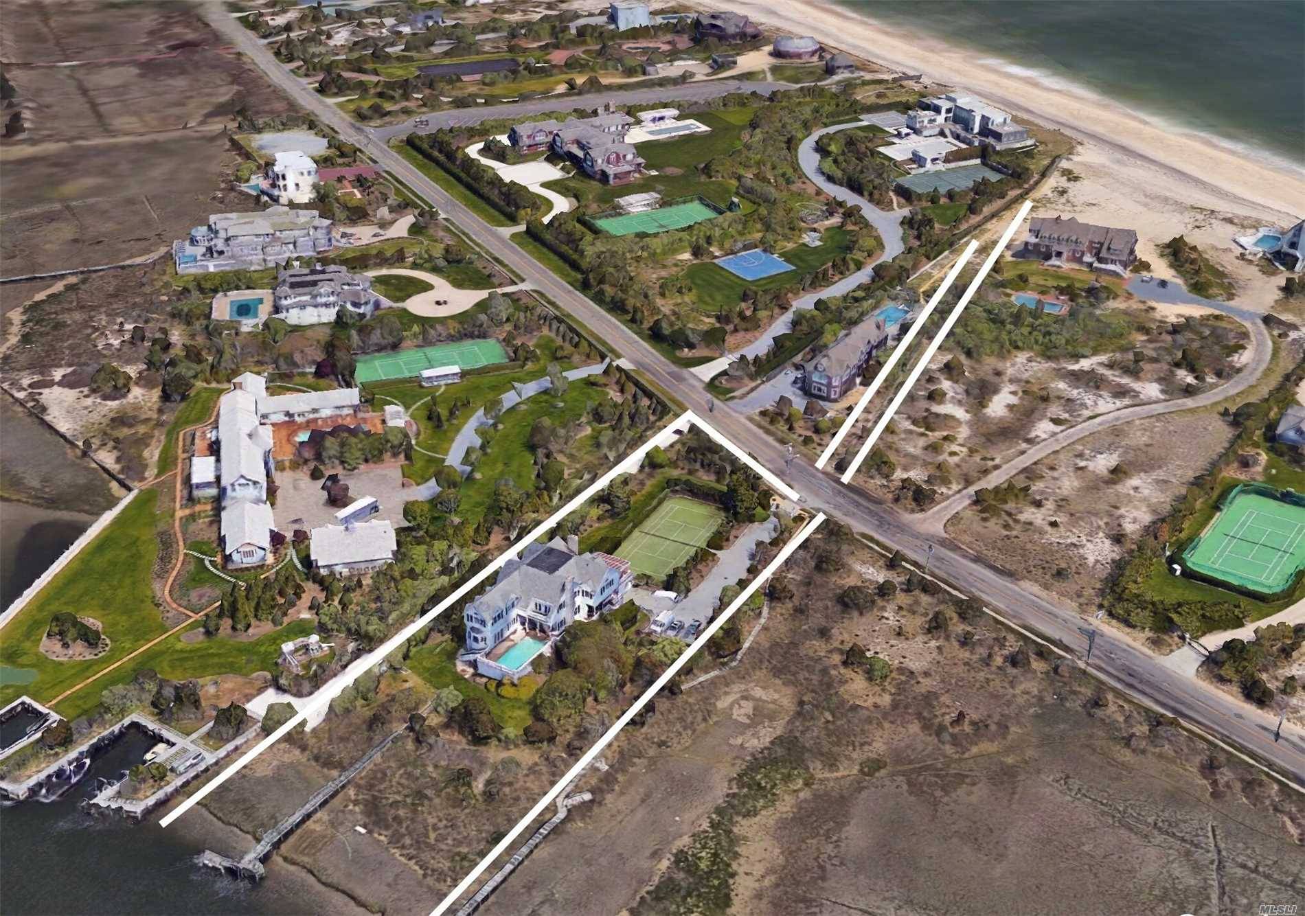 Chic Beach Chateau W/Sunset Views Across Quantuck Bay To The Quogue Field Club.