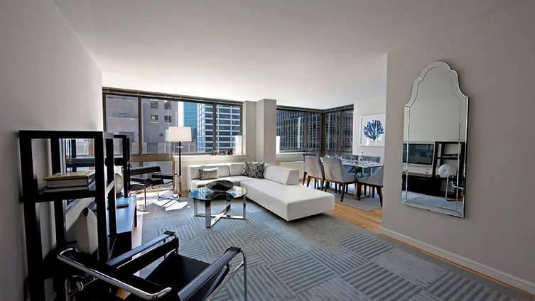 NO FEE - Beautiful FIDI Two Bedroom One Bath - Swimming Pool - Available Immediately