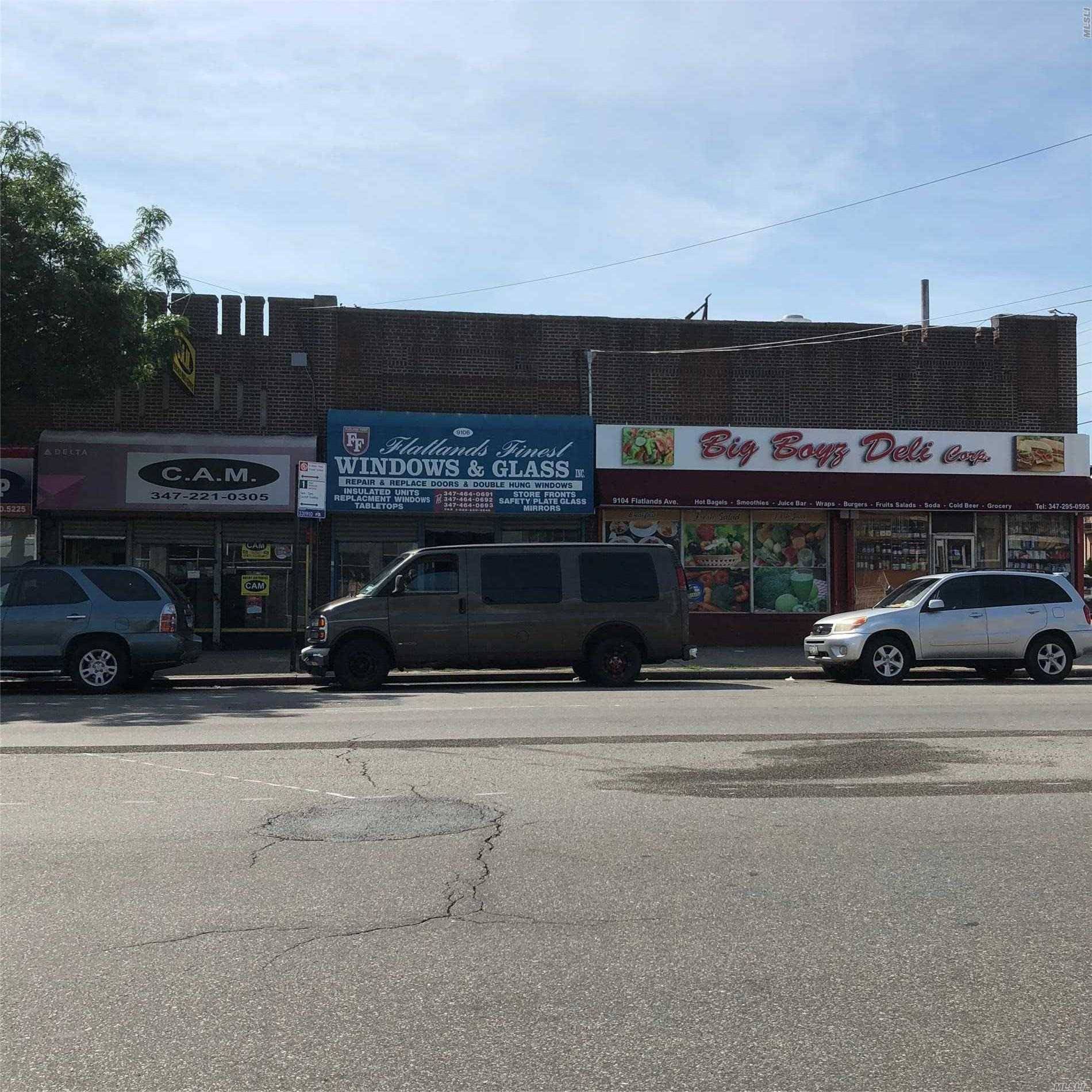Commercial Building, Single Story, 6 Units With 150Ft Frontage On Flatlands Ave.