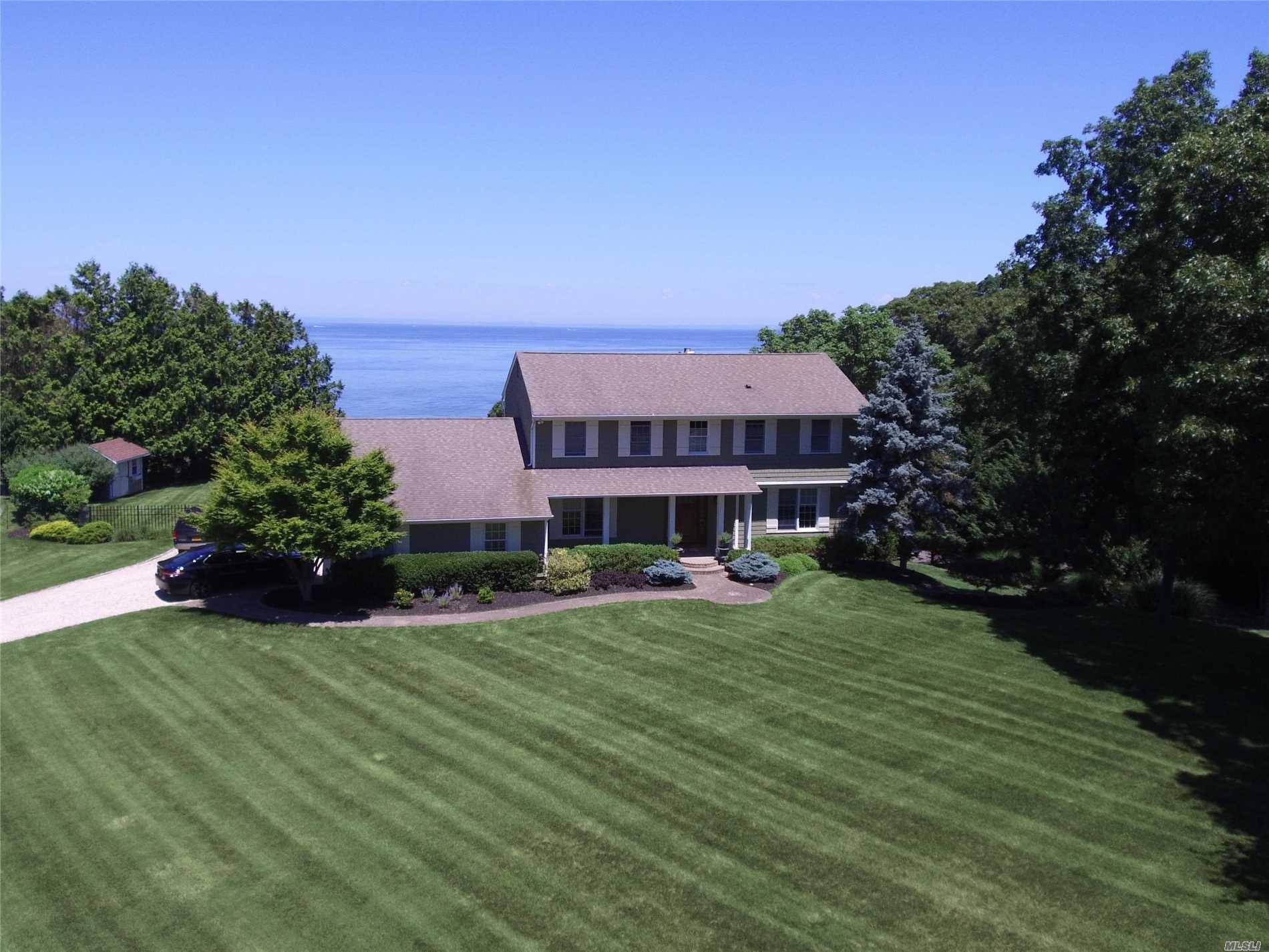 Stunning Waterfront 4 Bedroom 3 1/2 Bath Colonial On 1 Acre In Soundview Acres.