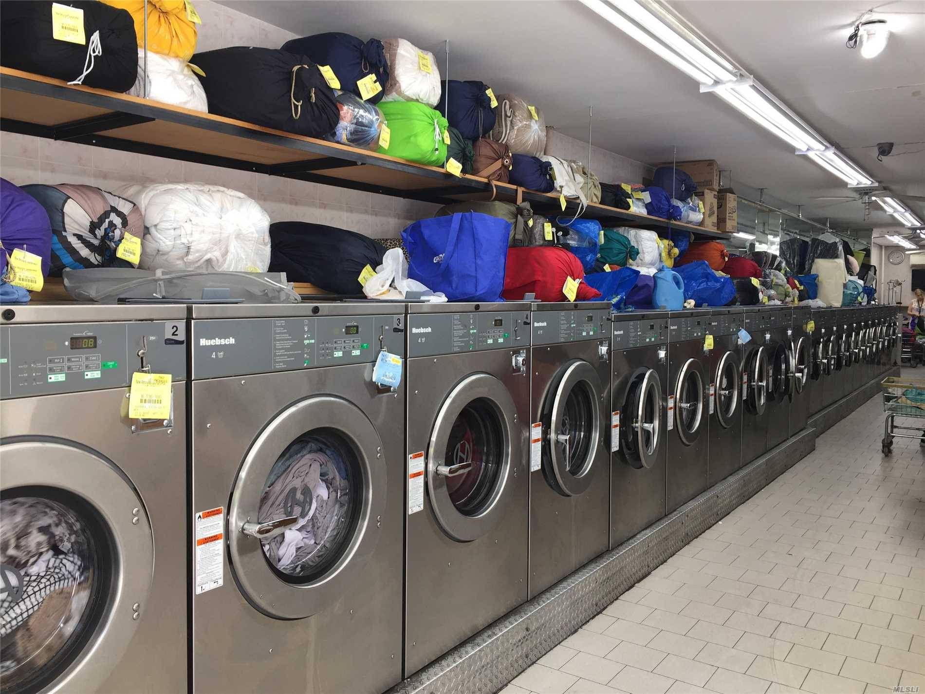 Washers And 20 Dryers Are All One Year Old; Dry Clean Drop Off.