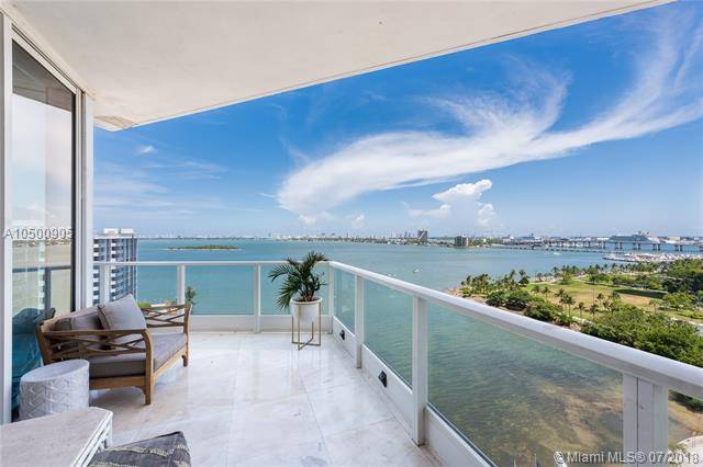 Unique flow-through 4 BR 4BA apartment with protected East views over Biscayne Bay