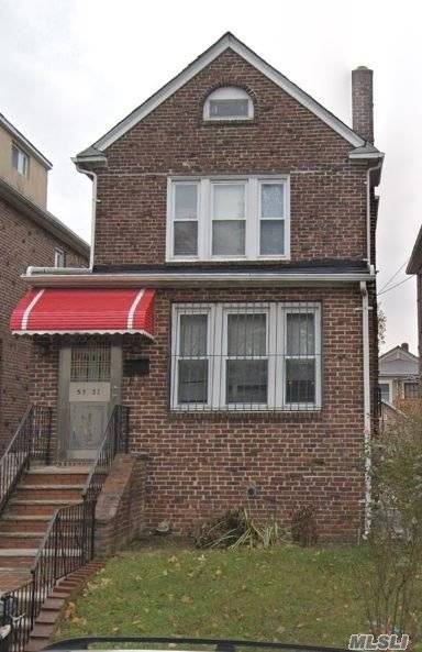 All Brick Detached 1 Family House, 6 Bedrooms, 1 Full Bathroom, 1 Half Bathroom, Finished Basement With Sep.