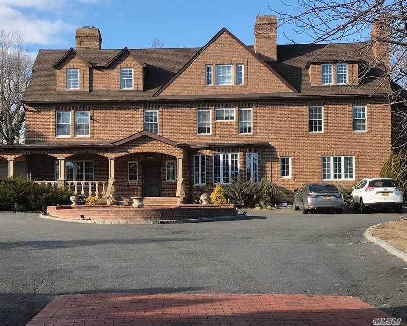 Grand Brick Colonial With Beautiful Old World Charm,  8 Bdrms 6 Full Bths, 5 Fireplace, ,Heated Inground Pool ,Basketball Ct.