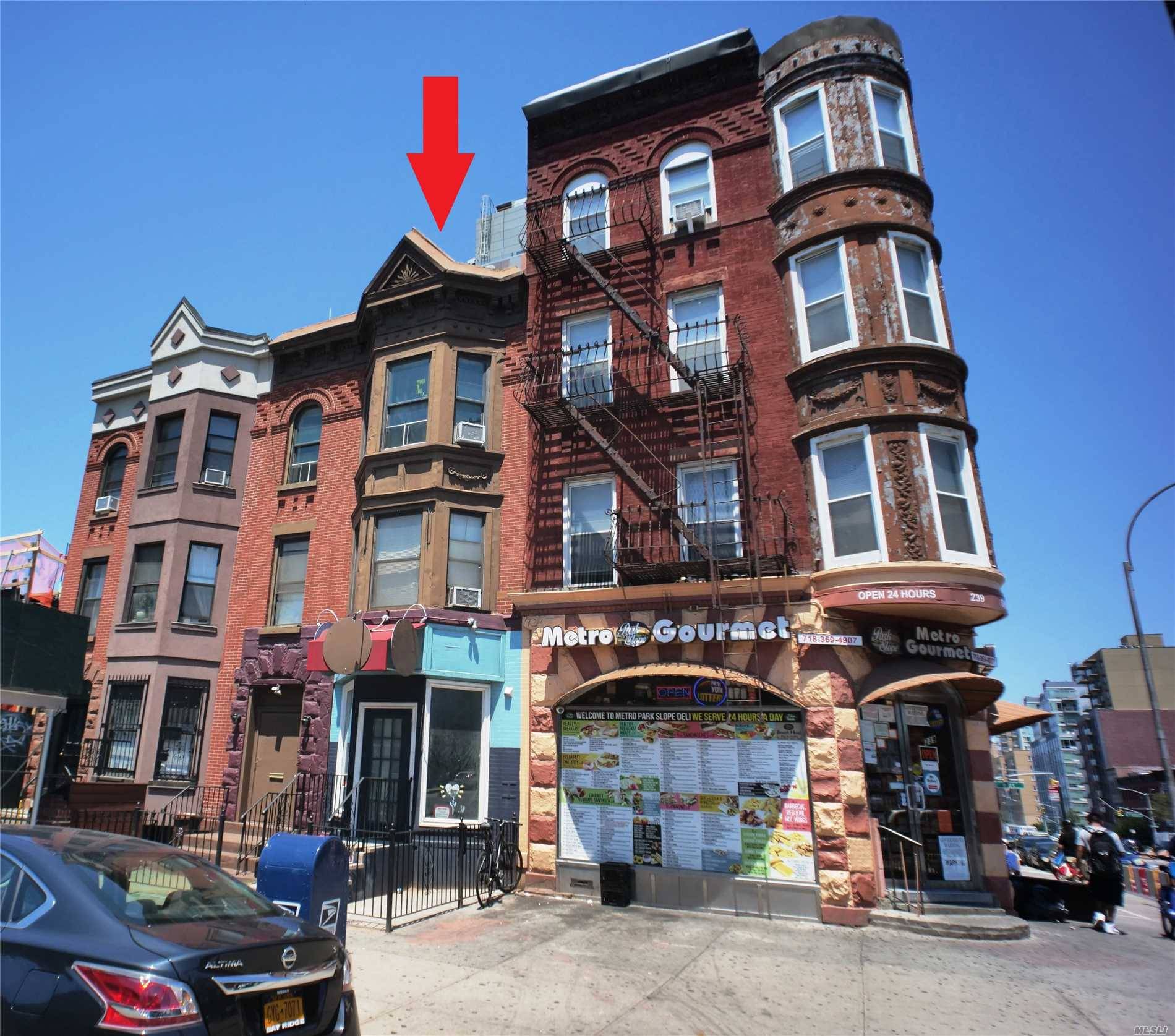 Beautiful Classic 3-Story Brownstone With One Commercial/Office  Ground Level
