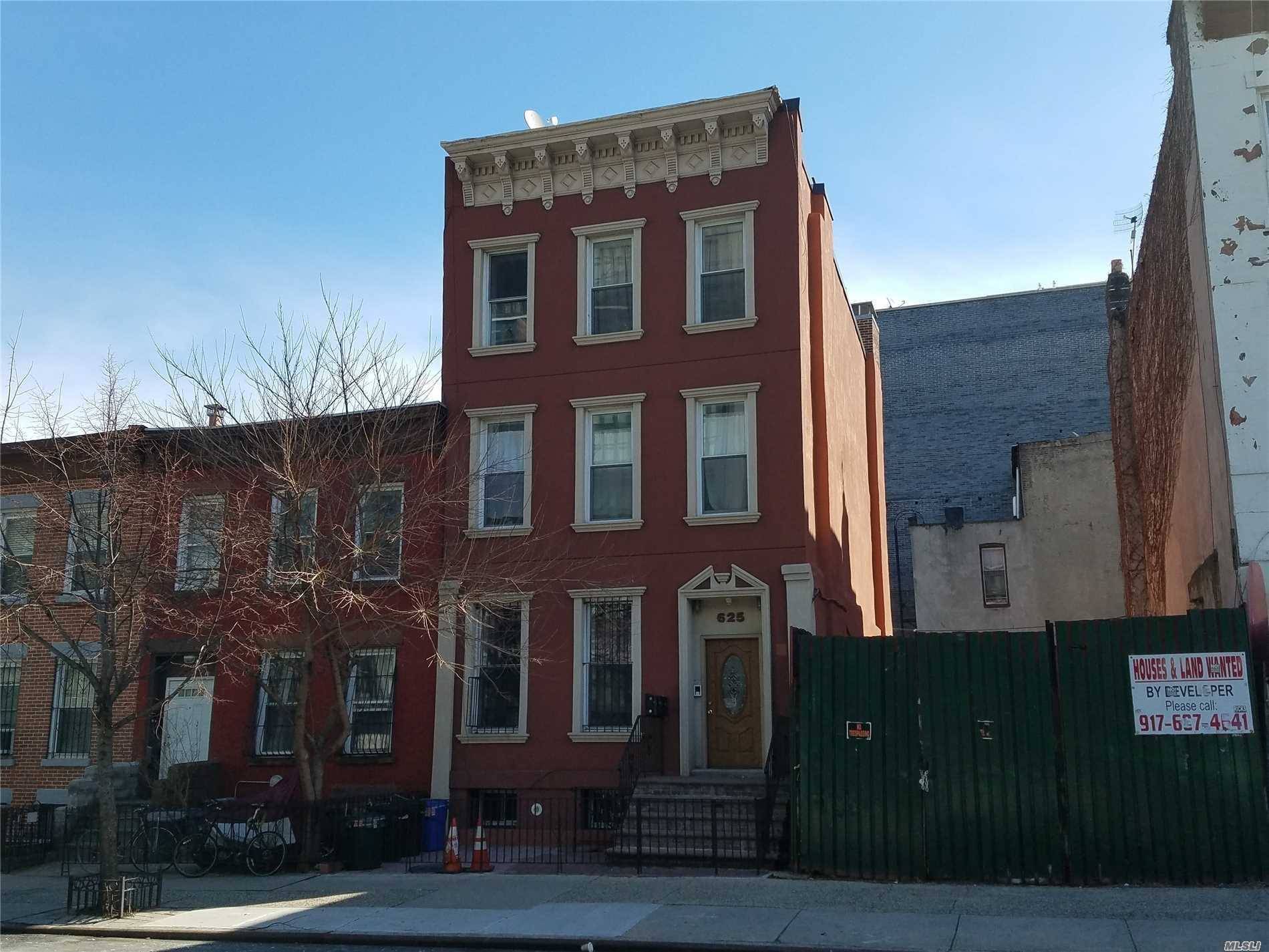 Beautiful Brownstone 3 Family House Situated In R7A Zoning In Crown Heights.