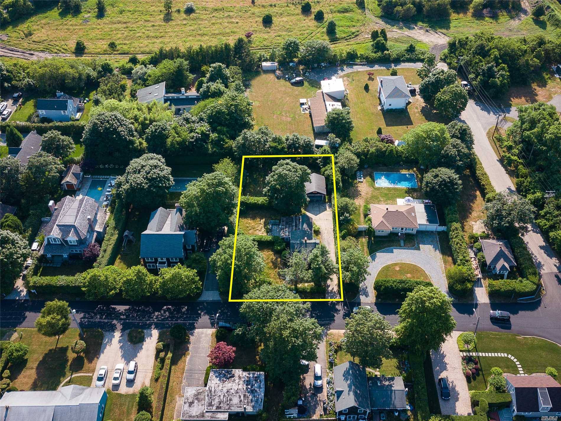 An Amazing Opportunity To Build Your Dream Home In Heart Of Southampton Village.