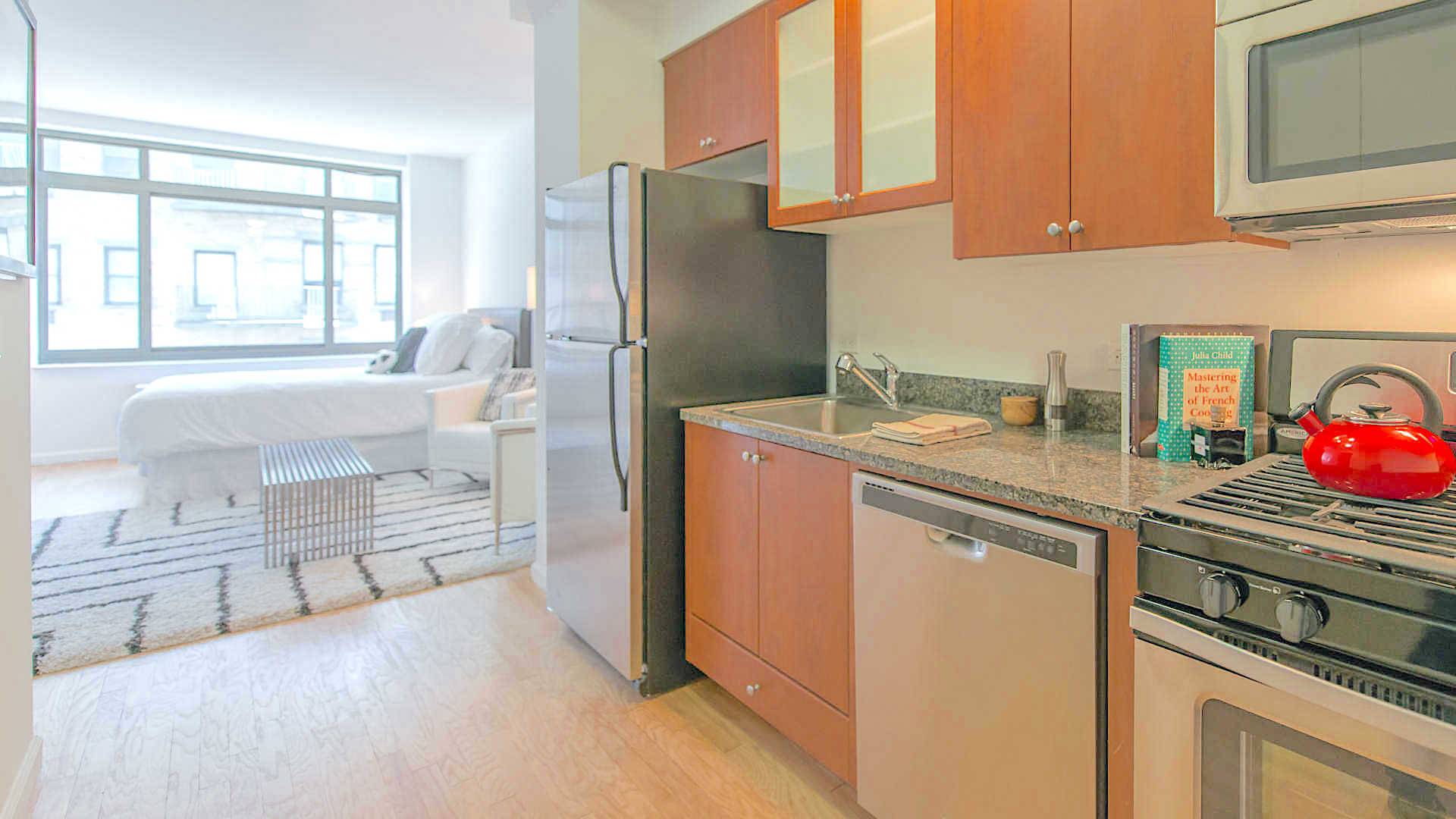 Wonderful West Village Alcove Studio Apartment with 1 Bath featuring a Gym and Garage