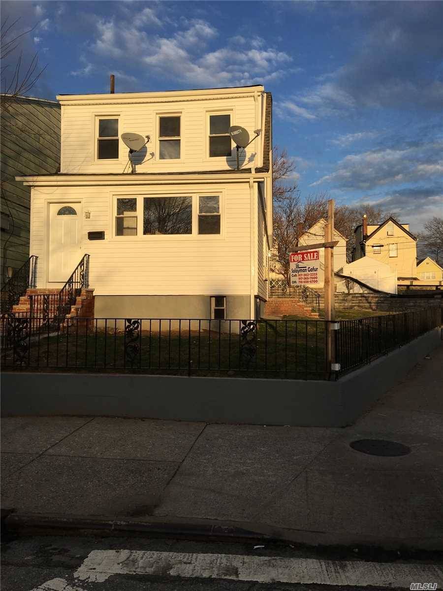 Irregular Size Corner Property In The Heart Of East Elmhurst, Front Lot Size 100X22 And Back Lot Size 100X60.