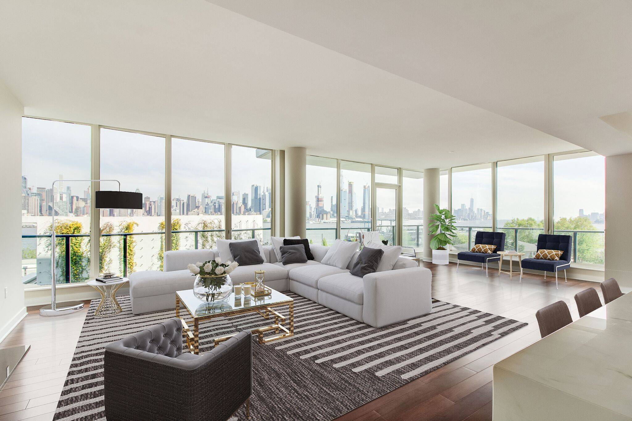 Spacious Luxury Waterfront 3 Bedroom Condo with NYC Views