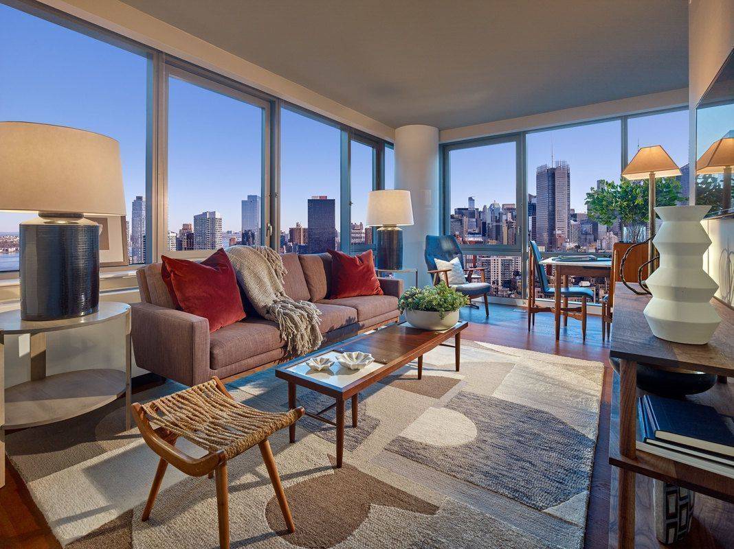 Full service luxury 3 bedroom in Hudson Yard with 700 sq.ft. Terrace available immediately