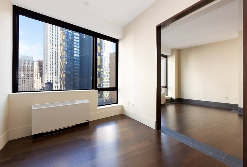 Opulent and sun filled 1, 292 SF rental at The Setai Wall Street.