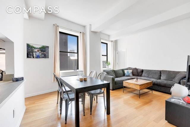 This spacious, converted two bedroom in the heart of Manhattan's bustling Financial District offers more than a home.