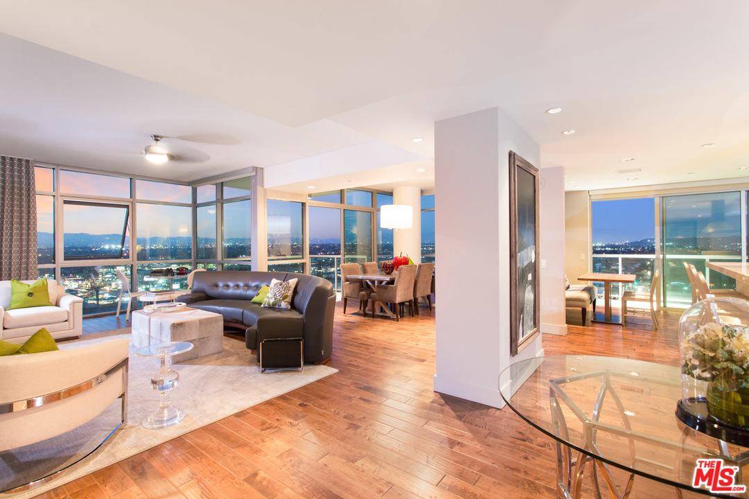 Amazing City views from this spectacular corner Penthouse in the full service