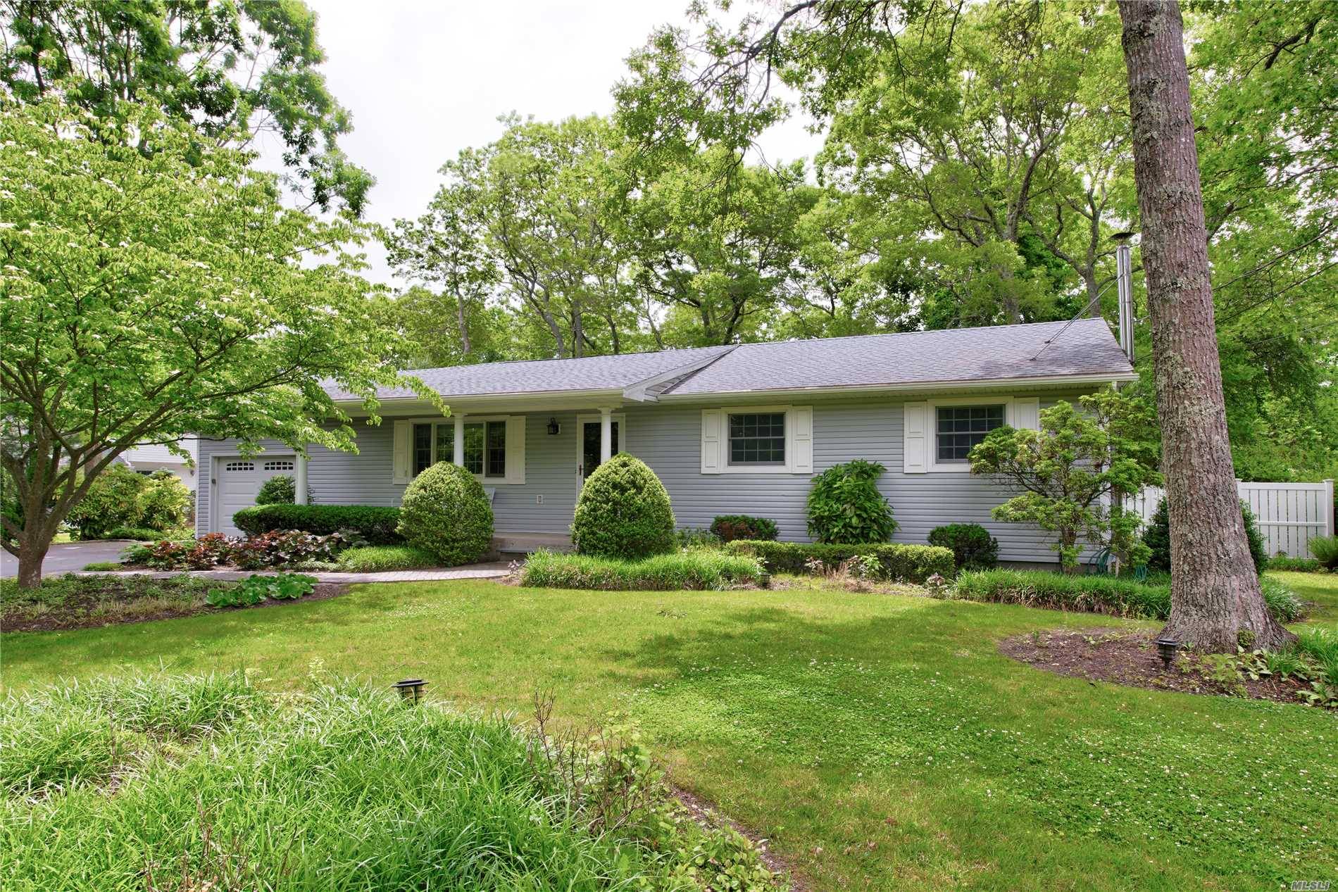 Located South Of The Highway In The Desirable Bay Estates Neighborhood Of East Quogue.