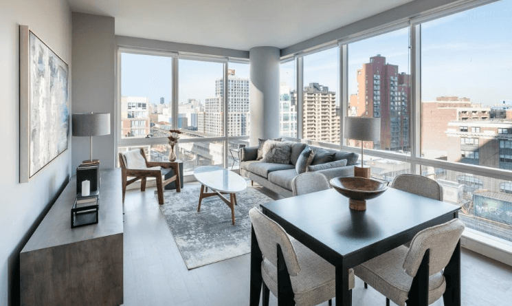 No Fee! Two Bedroom in LIC with floor to ceiling windows and hardwood flooring!