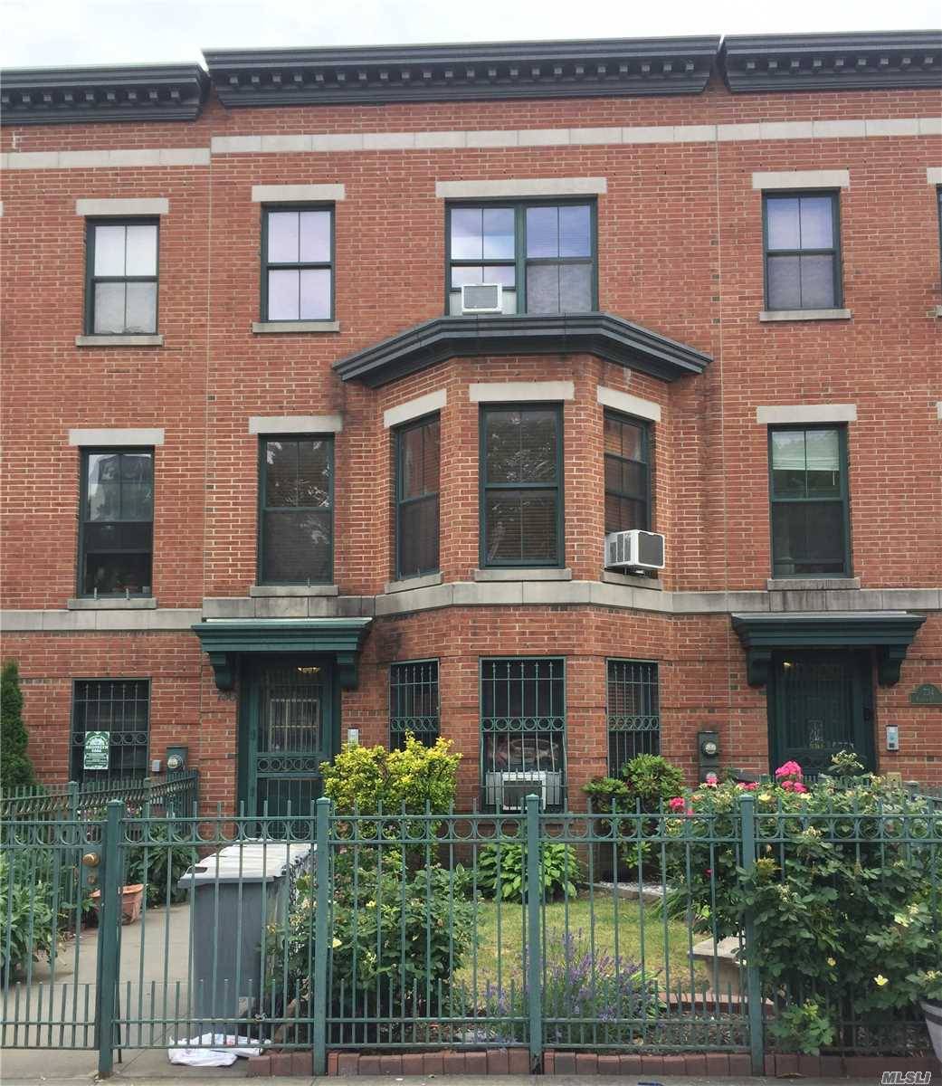 A Beautiful Brick Three Family Townhouse In Fort Greene For Sale.