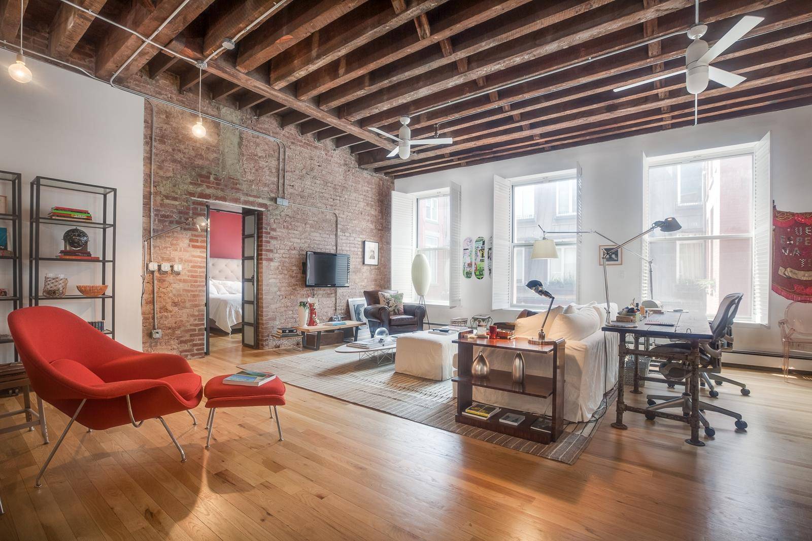 Introducing an authentic cast iron Soho loft with 13 ft.