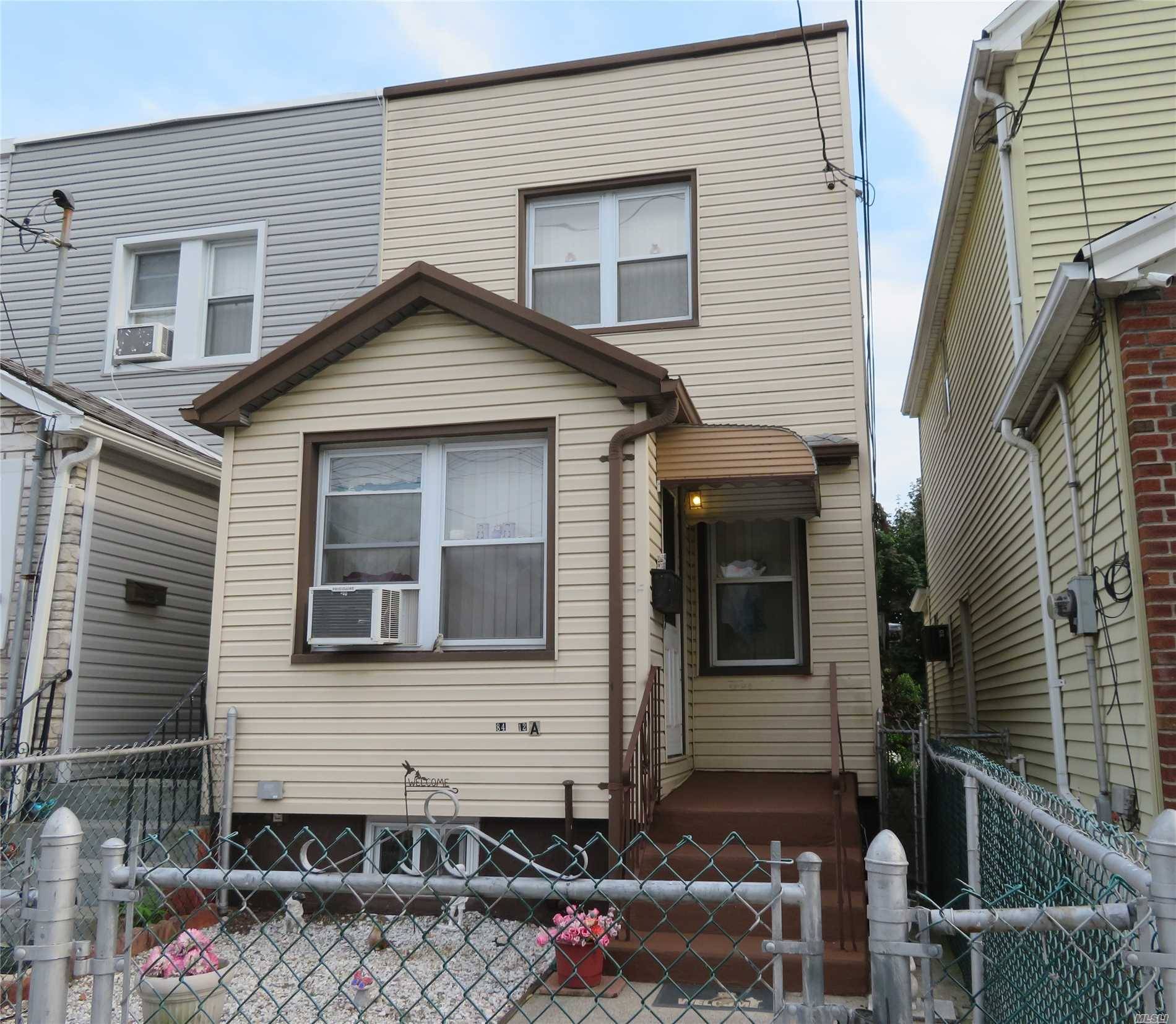 A Fine Starter Home In Top Ozone Park Location.
