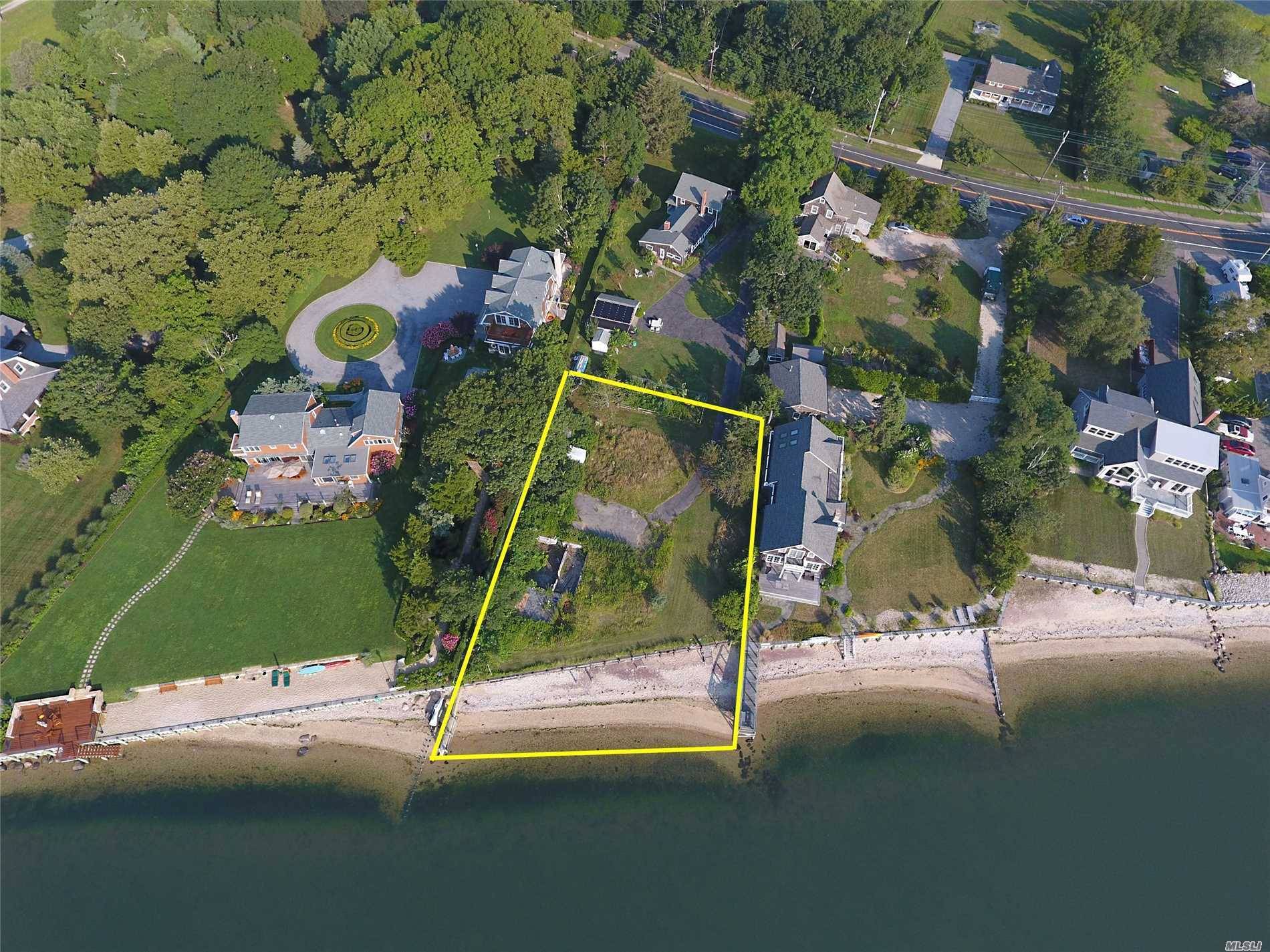 The Only Bay Front Building Lot Available On The North Fork East Of Riverhead !