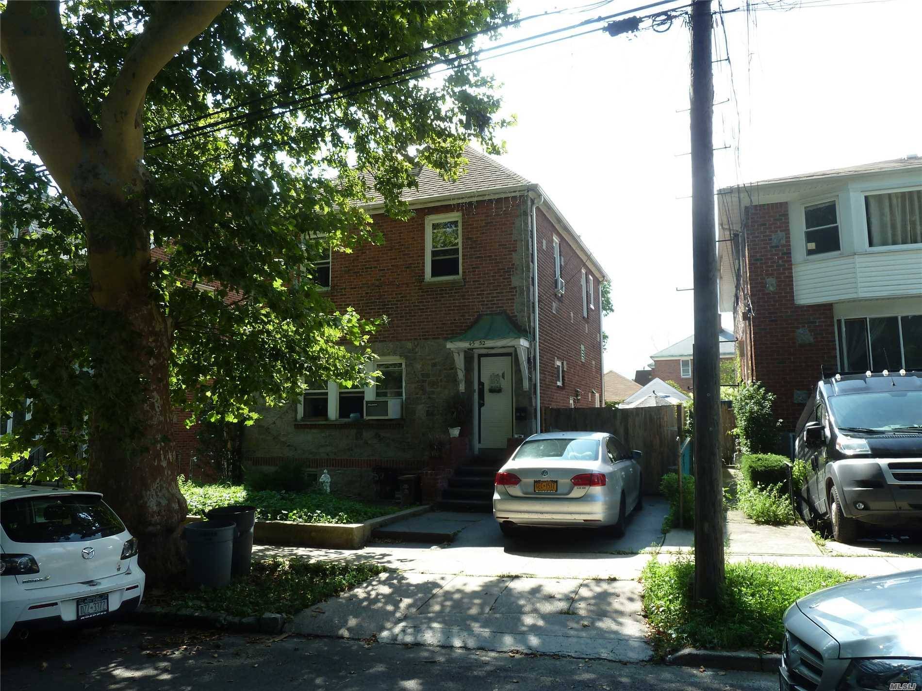 Colonial House Situated In R4-1 Zoning In The Heart Of Flushing.