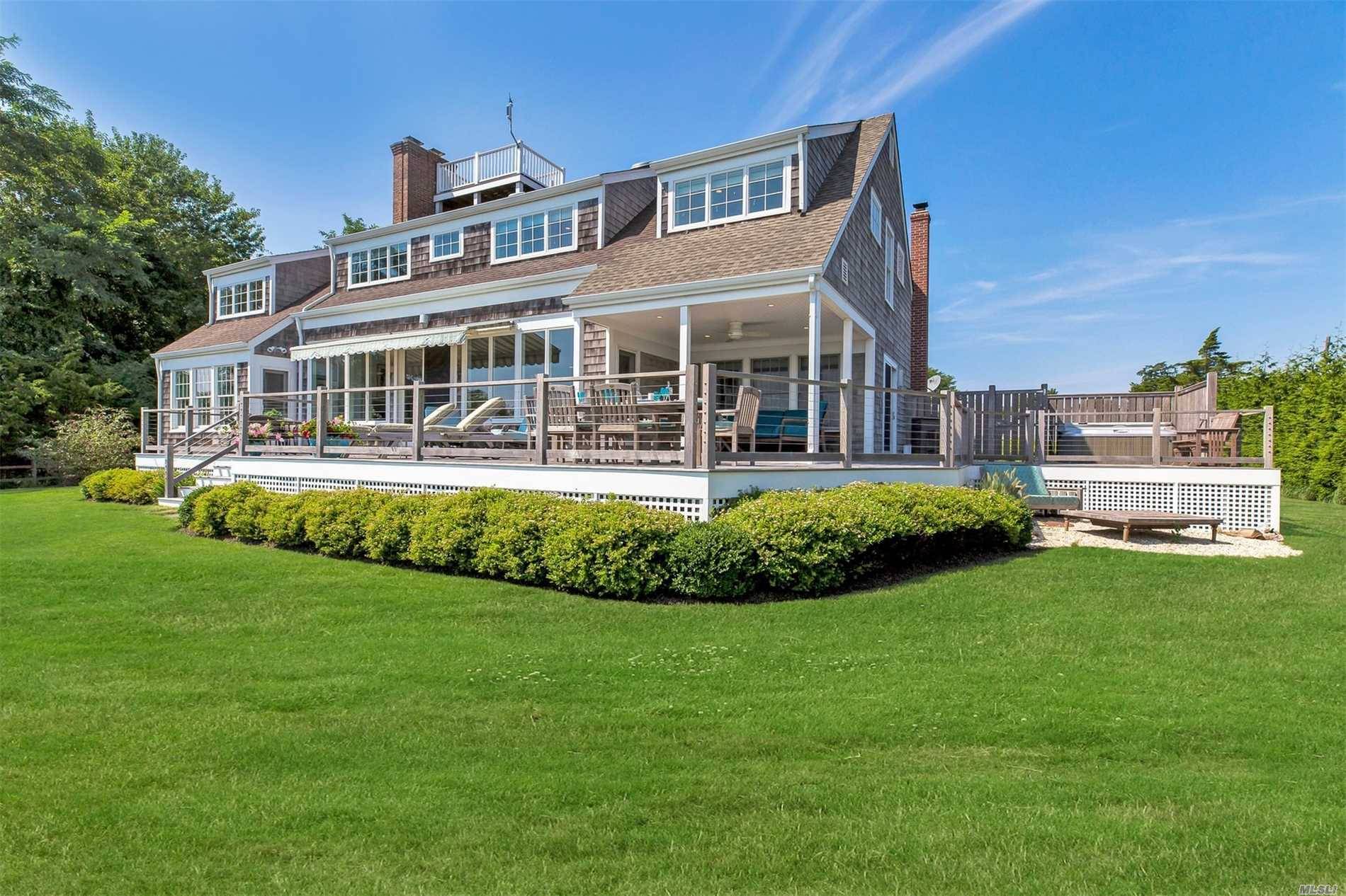 Most Marvelous Light Bright Nantucket Style Waterfront Home With Private Dock !