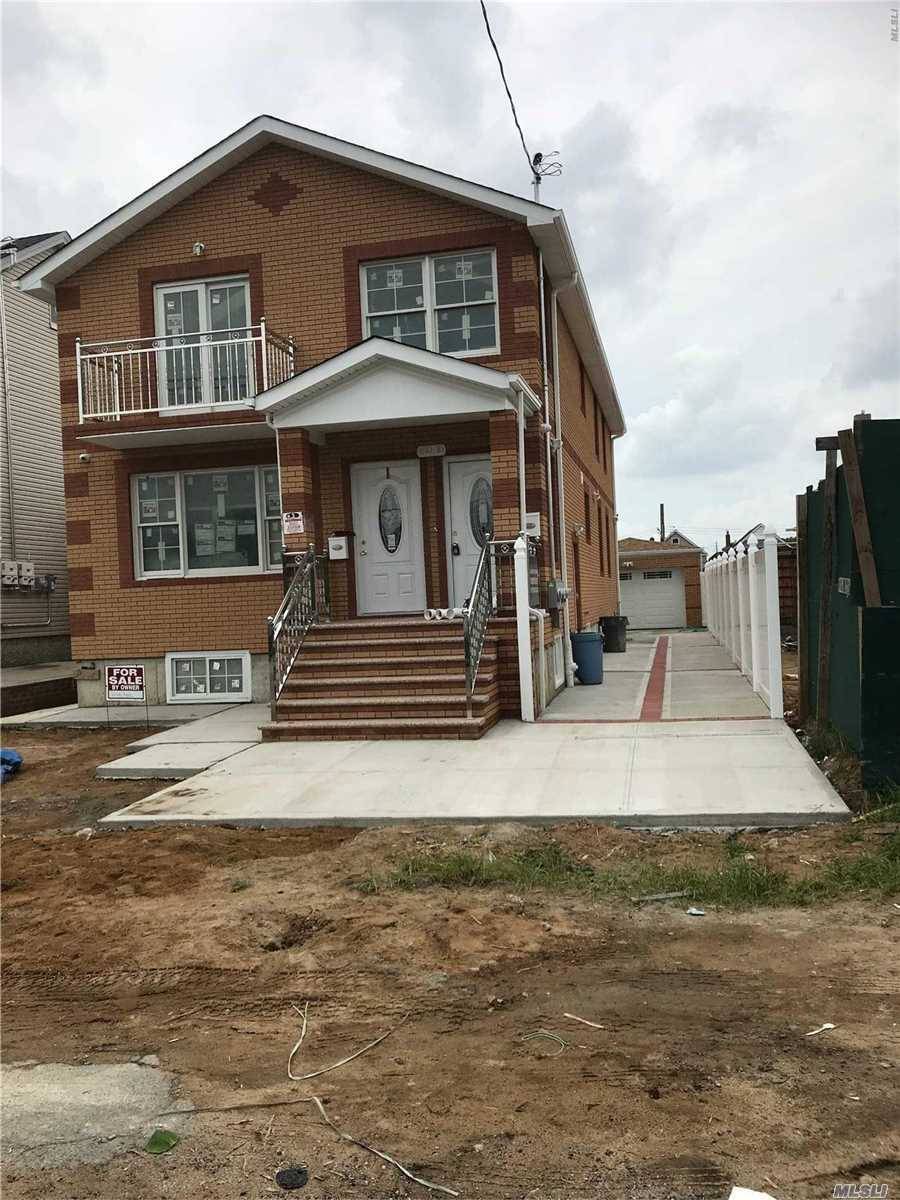 New Construction 2 Family Brick At South Ozone Park With 6 Bedroom, 5 Full Bath, Formal Dining Room, Kitchen.