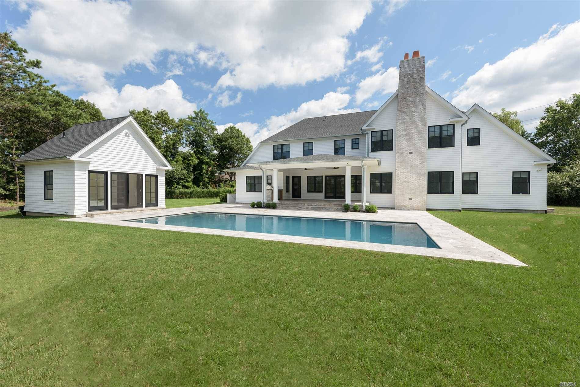 Luxurious New Construction In Desirable Quogue Village With High End, Perfectionist Craftsmanship Throughout.