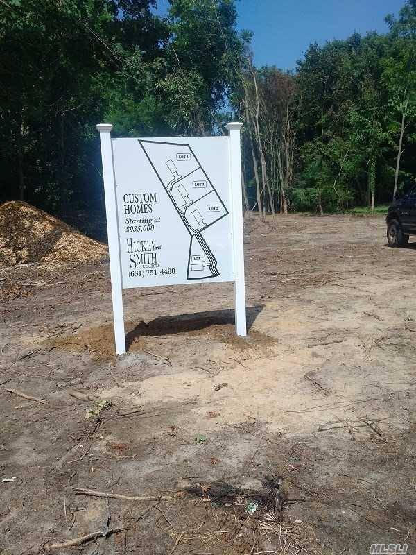 New Construction Four Lot Subdivision In Setauket, Close To Beach, Library And Duck Pond.