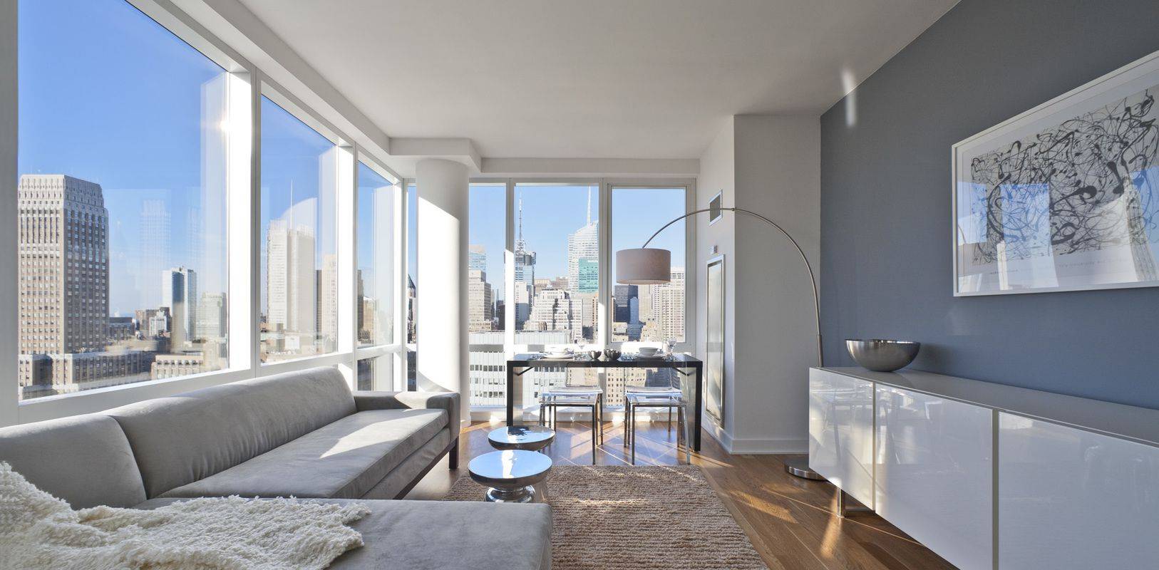 No Fee! This amazing north and west corner one bedroom with a home office located in Midtown South.