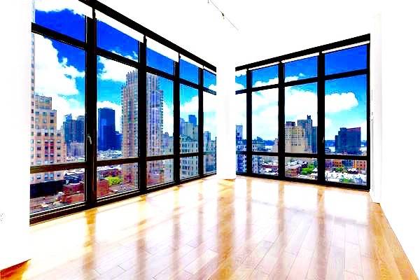 Beautiful 2 BR in Prime Midtown West ~ Floor to Ceiling Windows ~ W/D ~ 1000 Sq. Ft ~ Luxury Condo Bldg!