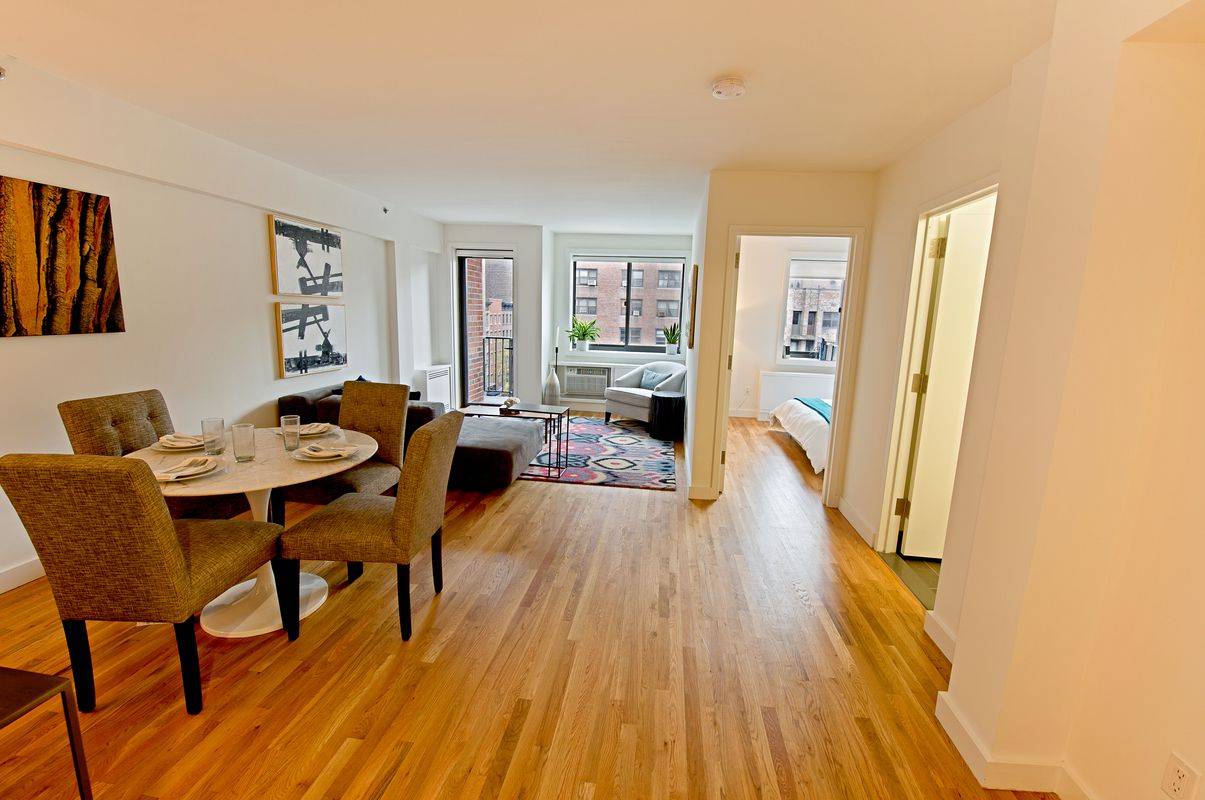 No Fee! This amazing one bedroom apartment featuring an in-home washer & dryer, walk-in closet and a fully renovated kitchen and bathroom located in Chelsea